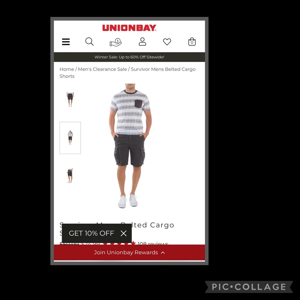 UNIONBAY men’s cargo shorts